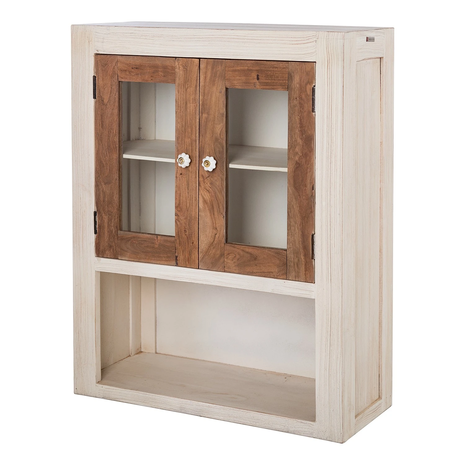 Wolf-Möbel Aufsatz Maison - Akazie massiv - Akazie Stone / Antik Weiß 1 Wolf-Möbel Aufsatz Maison - Akazie massiv - Akazie Stone / Antik Weiß