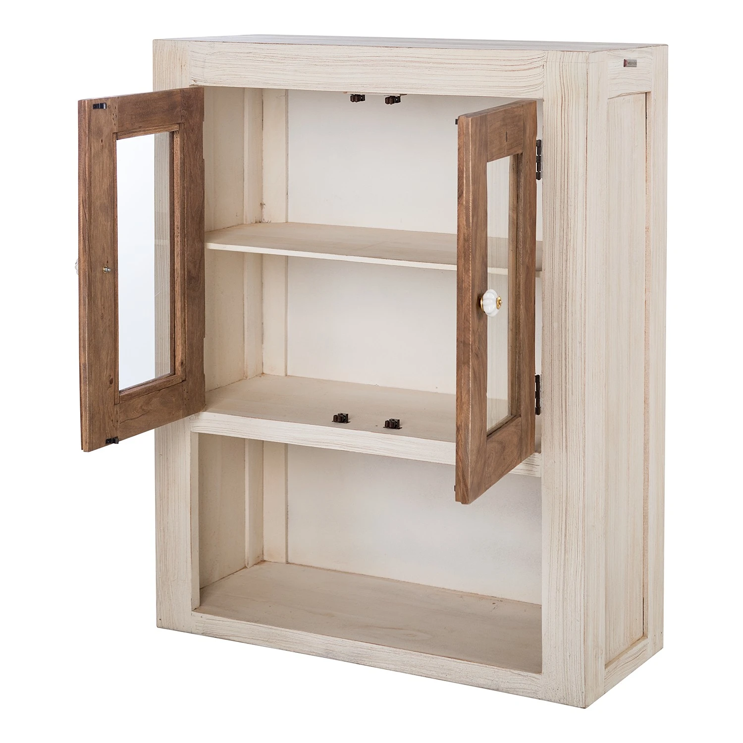 Wolf-Möbel Aufsatz Maison - Akazie massiv - Akazie Stone / Antik Weiß 3 Wolf-Möbel Aufsatz Maison - Akazie massiv - Akazie Stone / Antik Weiß – Bild 3