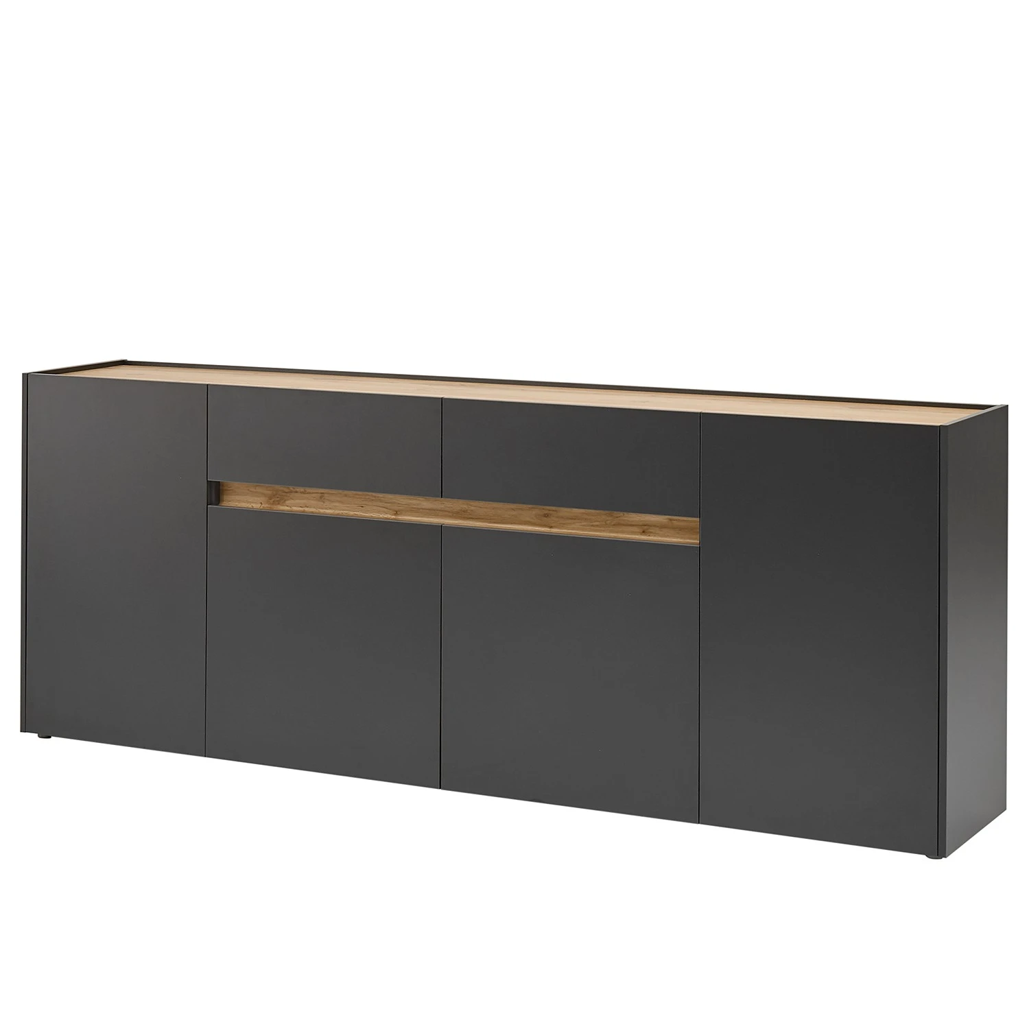 Norrwood Sideboard Olon - Anthrazit - Breite: 220 cm 1 Norrwood Sideboard Olon - Anthrazit - Breite: 220 cm