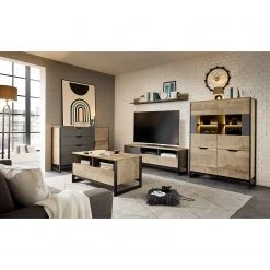 Red Living Wandboard Cocody - Eiche Montana Dekor / Grau -Wohnzimmermöbel boutique en ligne 1000261324 210426 09134400036 MOOD DETAILS P000000001000261324 mood