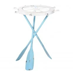 Loftscape Beistelltisch Tingry - Antik Weiß / Antik Hellblau