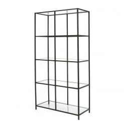 Loftscape Regal Varaville - Metall / Glas - Schwarz