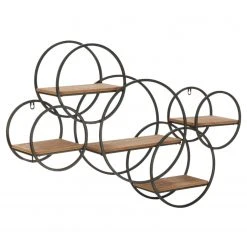 Loftscape Wandregal Trept - Eiche massiv / Metall - Eiche / Schwarz -Wohnzimmermöbel boutique en ligne 1000261674 210423 13355800095 DETAILS P000000001000261674