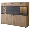 Red Living Highboard Ambato I - Eiche Artisan Dekor