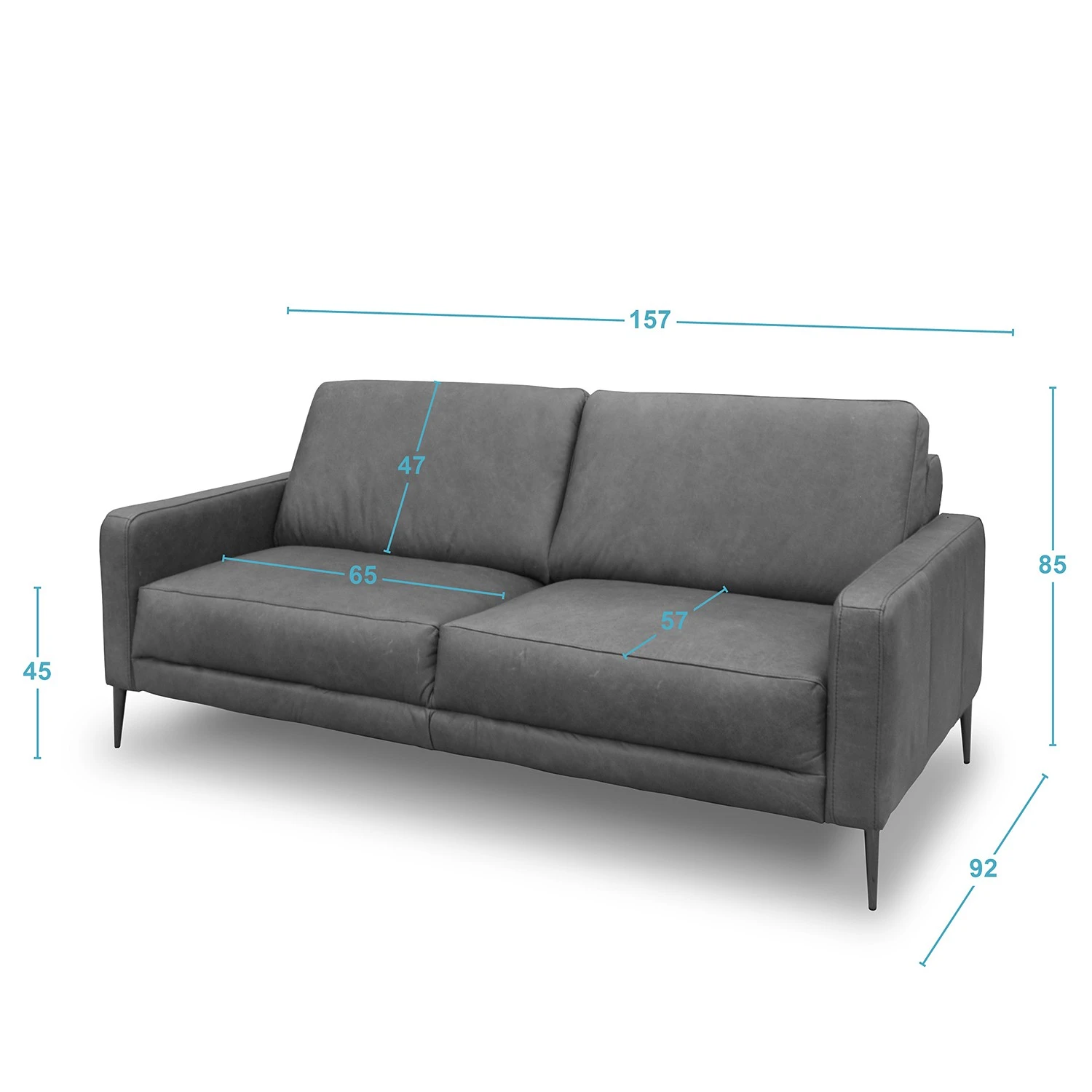 Loftscape Sofa Suzette I (2-Sitzer) - Echtleder - Echtleder Arelia: Muskat 7 Loftscape Sofa Suzette I (2-Sitzer) - Echtleder - Echtleder Arelia: Muskat – Bild 7