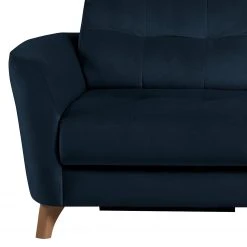 Loftscape Ecksofa Heimari I - Samt Safa: Dunkelblau - Longchair davorstehend rechts - Mit Schlaffunktion -Wohnzimmermöbel boutique en ligne 1000263618 220517 090 DETAILS P000000001000263618