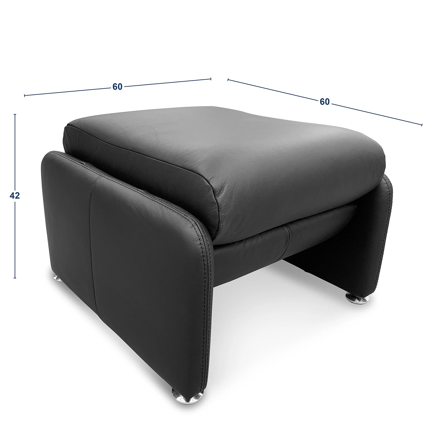 Modoform Polsterhocker Capri - Echtleder - Echtleder Mabel: Rot 5 Modoform Polsterhocker Capri - Echtleder - Echtleder Mabel: Rot – Bild 5