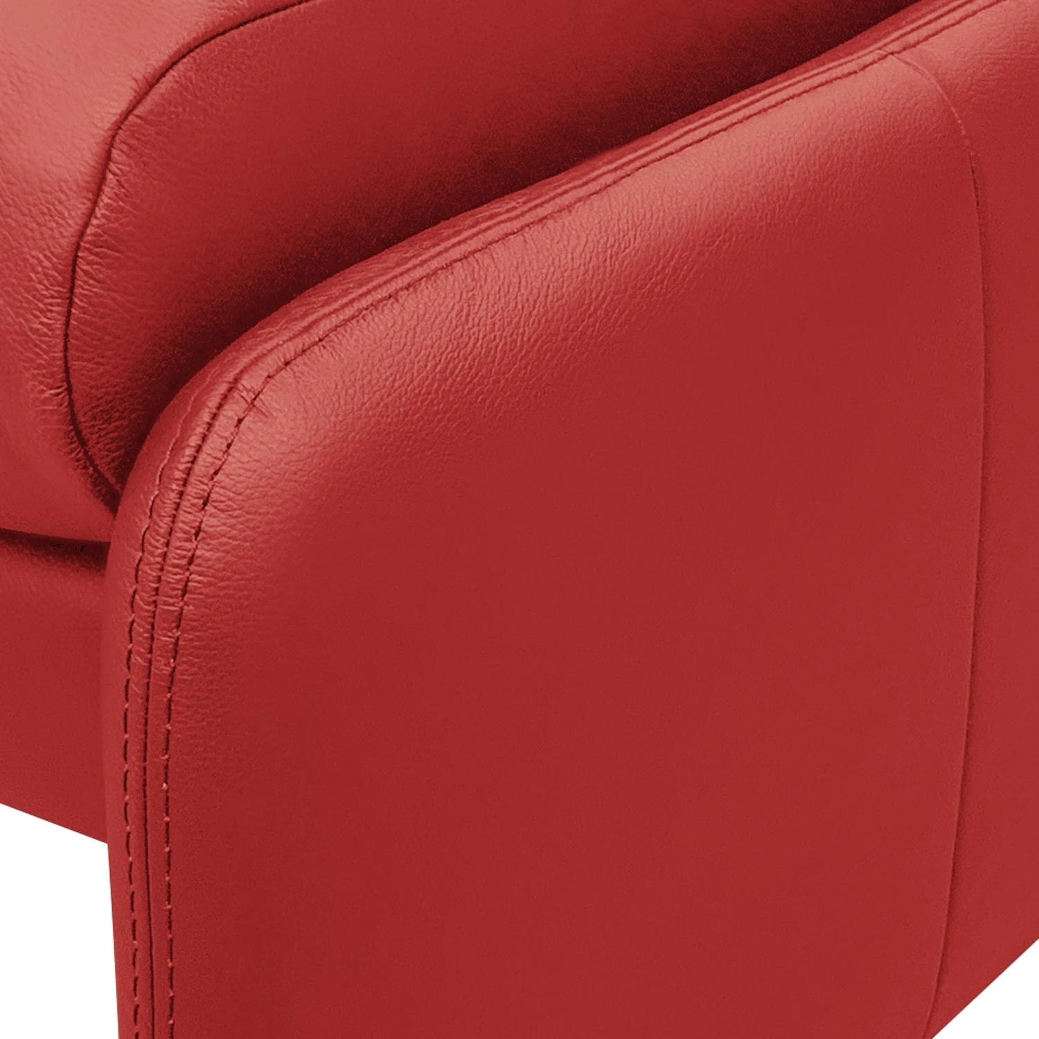 Modoform Polsterhocker Capri - Echtleder - Echtleder Mabel: Rot 2 Modoform Polsterhocker Capri - Echtleder - Echtleder Mabel: Rot – Bild 2