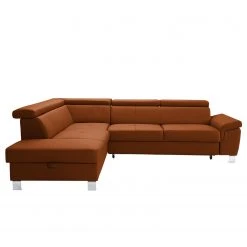Loftscape Ecksofa Busene - Echtleder - Echtleder Moja: Rehbraun - Ottomane davorstehend links - Mit Schlaffunktion -Wohnzimmermöbel boutique en ligne 1000266869 210527 11200601220 DETAILS P000000001000266869