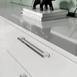 Germania Sideboard Sunnyvale - Hochglanz Weiß / Matt Weiß - Breite: 186 cm -Wohnzimmermöbel boutique en ligne 1000270198 210526 06260700010 DETAILS P000000001000270198