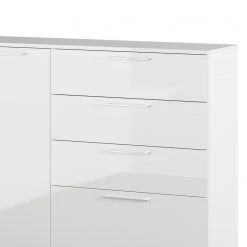 Germania Sideboard Sunnyvale - Hochglanz Weiß / Matt Weiß - Breite: 186 cm -Wohnzimmermöbel boutique en ligne 1000270198 210526 06260700011 DETAILS P000000001000270198