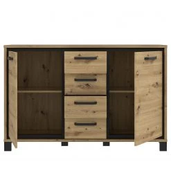 Red Living Sideboard Egan III - Eiche Artisan Dekor / Eiche Schwarz Dekor -Wohnzimmermöbel boutique en ligne 1000270228 210609 06155400118 DETAILS P000000001000270228