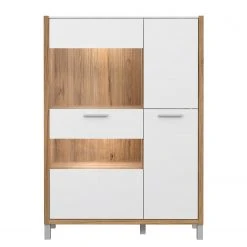 Norrwood Highboard Boyd III - Weiß / Eiche Dekor -Wohnzimmermöbel boutique en ligne 1000270229 210609 06155500128 DETAILS P000000001000270229