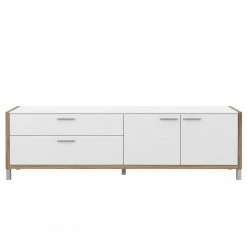 Norrwood TV-Lowboard Boyd II - Weiß / Eiche Dekor -Wohnzimmermöbel boutique en ligne 1000270232 210609 06155600153 DETAILS P000000001000270232