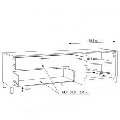 Norrwood TV-Lowboard Boyd II - Weiß / Eiche Dekor -Wohnzimmermöbel boutique en ligne 1000270232 210609 06155600155 SKETCH DETAILS P000000001000270232 sketch