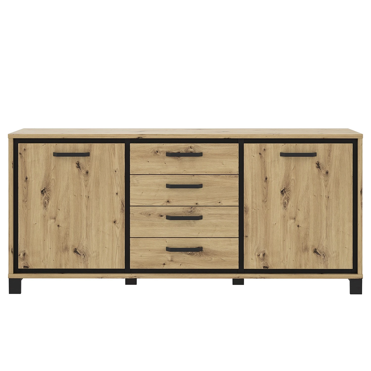 Red Living Sideboard Egan I - Eiche Artisan Dekor / Eiche Schwarz Dekor 5 Red Living Sideboard Egan I - Eiche Artisan Dekor / Eiche Schwarz Dekor – Bild 5