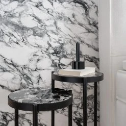 Studio Copenhagen Beistelltisch Abee I (2er-Set) - Marmor Schwarz Dekor / Schwarz -Wohnzimmermöbel boutique en ligne 1000270348 220823 022 MOOD DETAILS P000000001000270348 mood