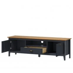 Maison Belfort Wohnwand Rivery II (4-teilig) - Kiefer massiv - Anthrazit -Wohnzimmermöbel boutique en ligne 1000270711 210602 13543400035 DETAILS P000000001000270711