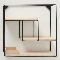 Boltze Wandregal Tjorge II - Metall - Schwarz / Braun 7 Boltze Wandregal Tjorge II - Metall - Schwarz / Braun -Wohnzimmermöbel boutique en ligne 1000270764 210709 14011900043 DETAILS P000000001000270764