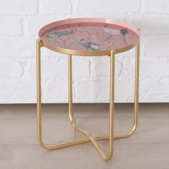 Boltze Beistelltisch Krano (3er-Set) - Metall - Gold / Mehrfarbig -Wohnzimmermöbel boutique en ligne 1000270929 210709 14015000135 DETAILS P000000001000270929