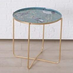 Boltze Beistelltisch Krano (3er-Set) - Metall - Gold / Mehrfarbig -Wohnzimmermöbel boutique en ligne 1000270929 210709 14015100137 DETAILS P000000001000270929