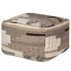 SITTING POINT Pouf Yakka Loft - Wolle / Polyester - Beige