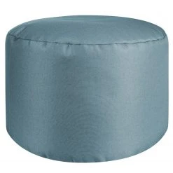 SITTING POINT Pouf Keiko DotCom - Polyester - Graublau