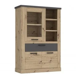 Ridgevalley Highboard Moro II - Eiche Artisan Dekor / Grau -Wohnzimmermöbel boutique en ligne 1000272382 210819 07024800139 DETAILS P000000001000272382