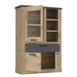 Ridgevalley Highboard Moro II - Eiche Artisan Dekor / Grau -Wohnzimmermöbel boutique en ligne 1000272382 210819 07024800141 DETAILS P000000001000272382