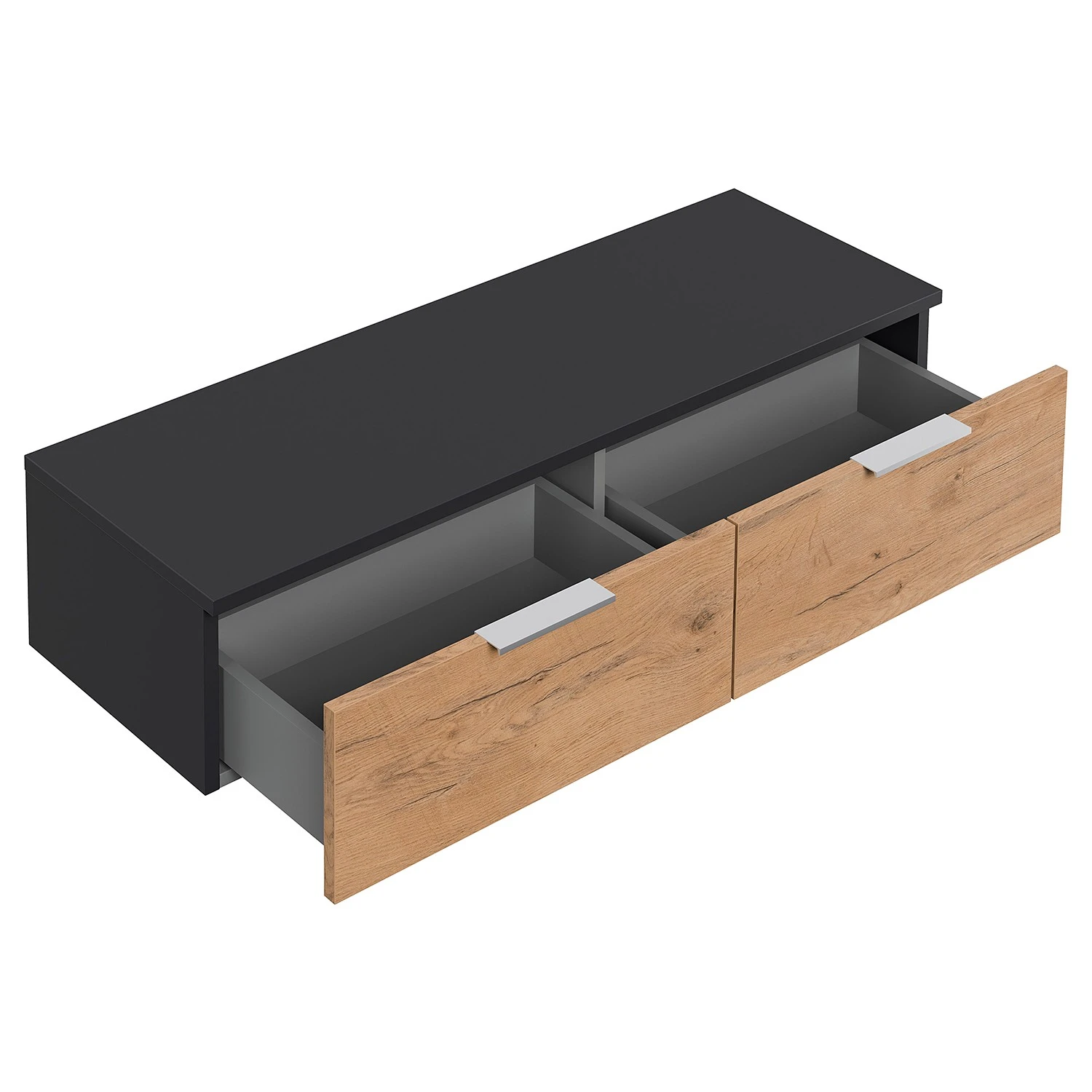 Posseik Kommode Asker II - Eiche Artisan Dekor / Anthrazit - Höhe: 23 cm 5 Posseik Kommode Asker II - Eiche Artisan Dekor / Anthrazit - Höhe: 23 cm – Bild 5