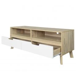 Norrwood TV-Lowboard Ibo - Weiß / Eiche Artisan Dekor -Wohnzimmermöbel boutique en ligne 1000273489 210615 13505600031 DETAILS P000000001000273489