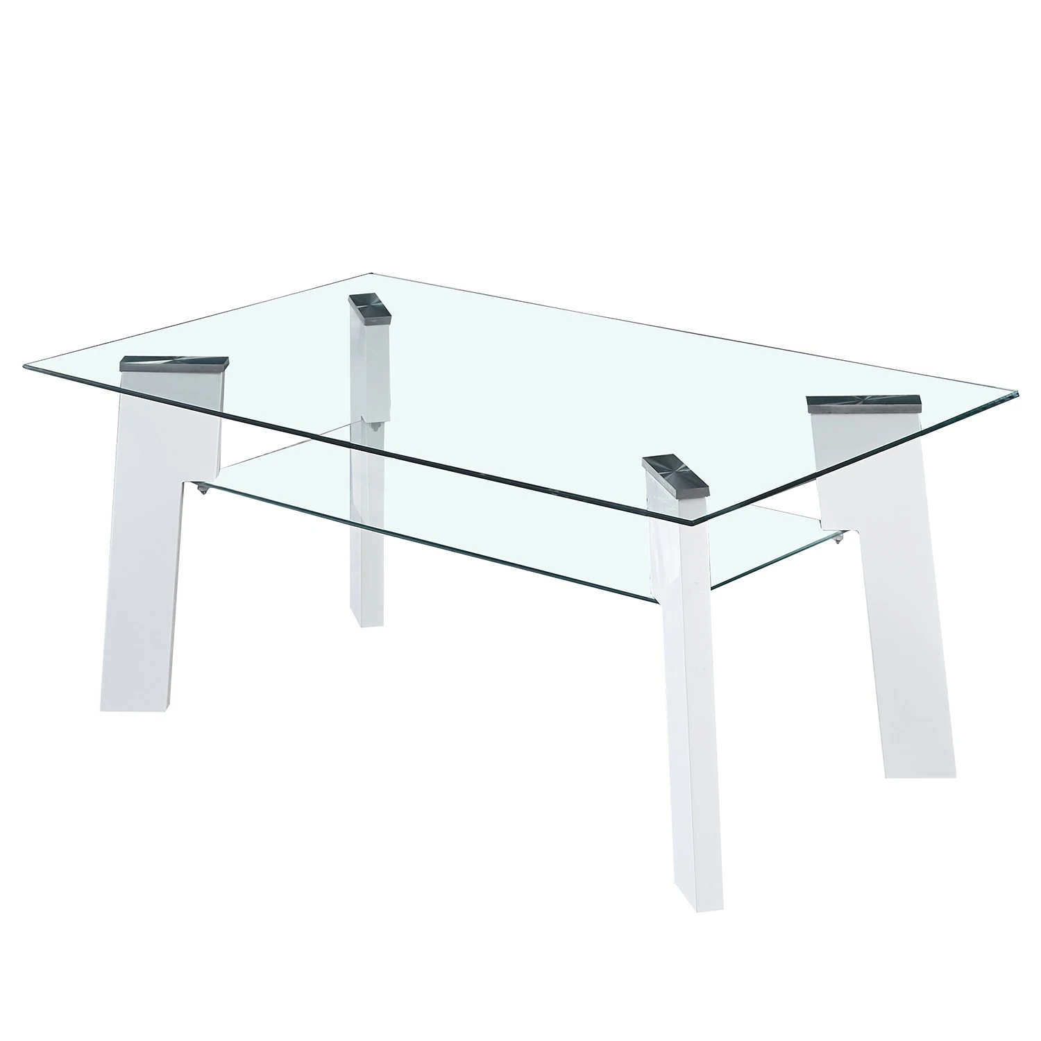 Loftscape Couchtisch Aken - Glas - Hochglanz Weiß 1 Loftscape Couchtisch Aken - Glas - Hochglanz Weiß