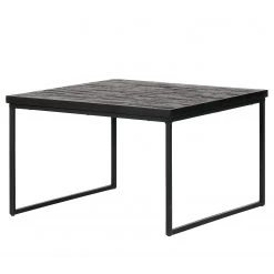 Red Living Couchtisch Egby - Kiefer massiv / Metall - Kiefer Schwarz / Schwarz - Breite: 60 cm