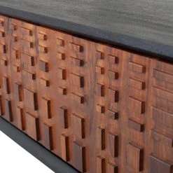 Red Living TV-Lowboard Dynk - Sheesham massiv - Sheesham / Schwarz -Wohnzimmermöbel boutique en ligne 1000275676 210630 12481800355 DETAILS P000000001000275676