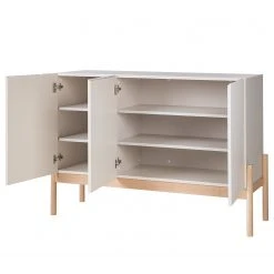 Studio Copenhagen Highboard Cooby - Muschelweiß / Eiche Hell -Wohnzimmermöbel boutique en ligne 1000276945 220713 035 DETAILS P000000001000276945