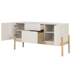 Studio Copenhagen Sideboard Cooby I - Muschelweiß / Eiche Hell -Wohnzimmermöbel boutique en ligne 1000276966 220729 040 DETAILS P000000001000276966