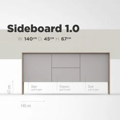 Studio Copenhagen Sideboard Maayka I - Eiche teilmassiv - Mushroom Creme / Eiche Hell 41 Studio Copenhagen Sideboard Maayka I - Eiche teilmassiv - Mushroom Creme / Eiche Hell -Wohnzimmermöbel boutique en ligne 1000277378 211111 1449030000507 SKETCH DETAILS P000000001000277378 sketch