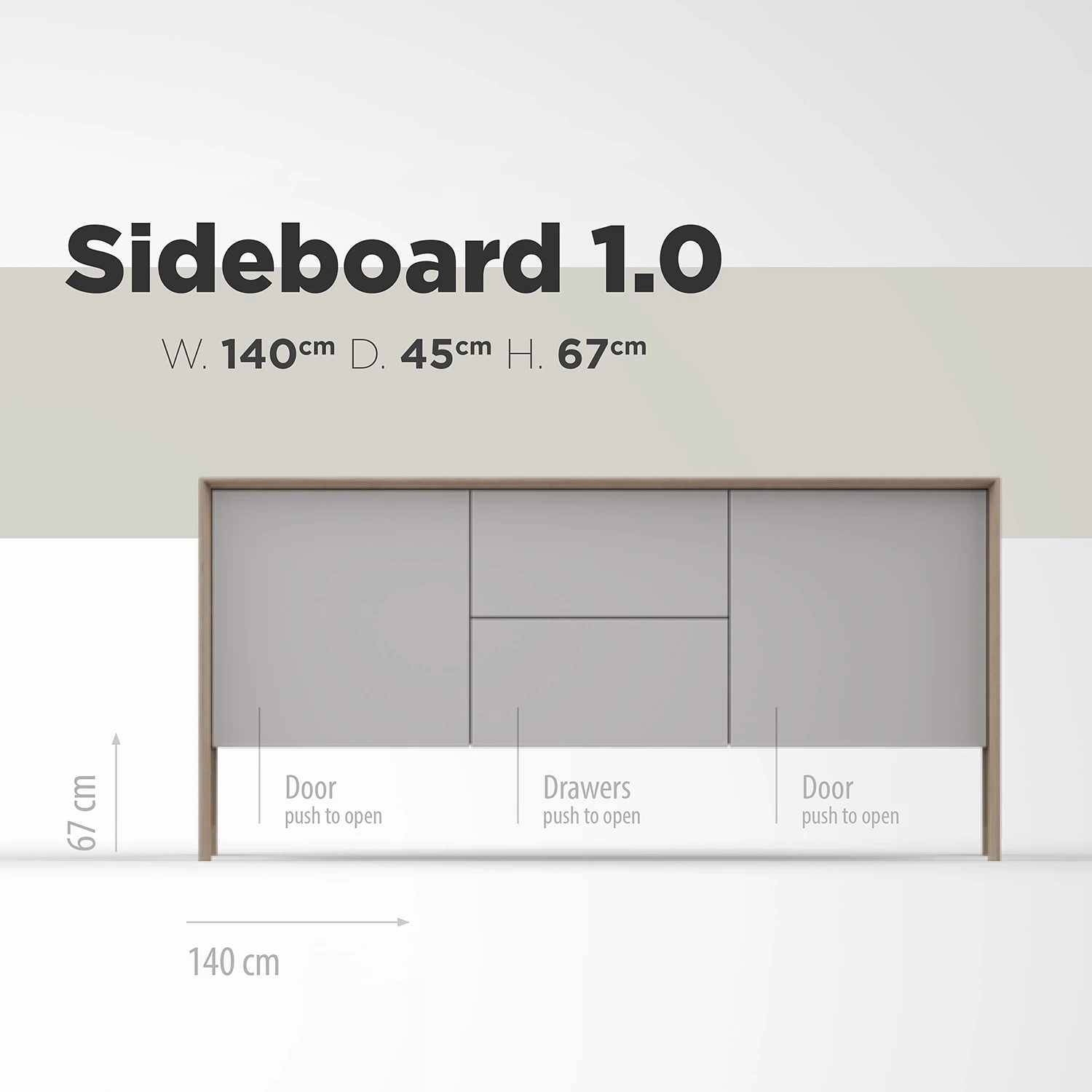 Studio Copenhagen Sideboard Maayka I - Eiche teilmassiv - Mushroom Creme / Eiche Hell 21 Studio Copenhagen Sideboard Maayka I - Eiche teilmassiv - Mushroom Creme / Eiche Hell – Bild 21