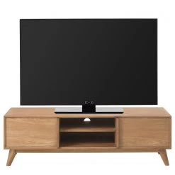 Ars Natura TV-Lowboard Randers - Echtholzfurnier Eiche - Breite: 150 cm