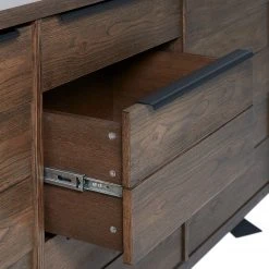 Red Living Sideboard Berck - Echtholzfurnier / Metall - Raucheiche / Schwarz -Wohnzimmermöbel boutique en ligne 1000277640 210706 14081300071 DETAILS P000000001000277640