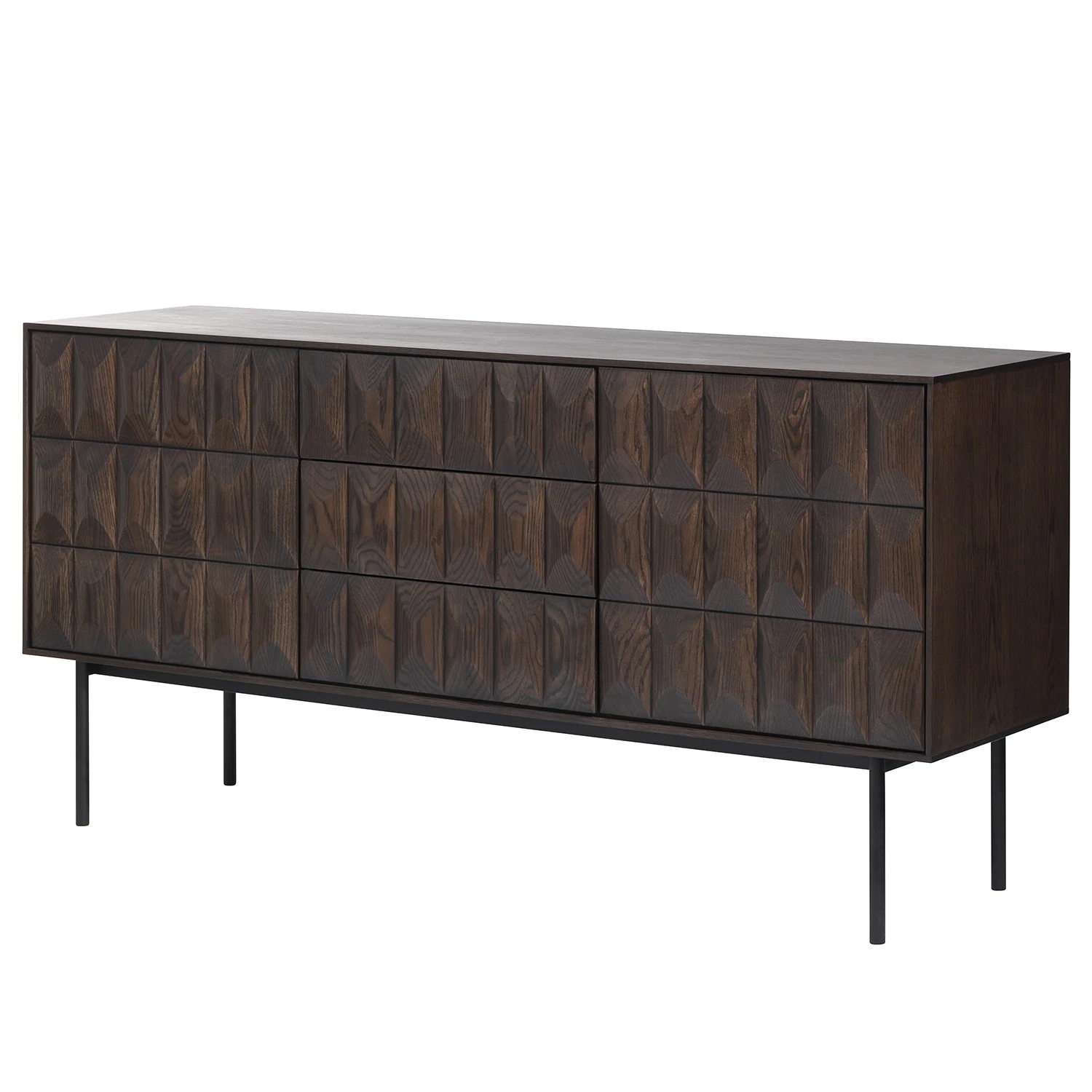 Red Living Sideboard Limes - Eiche massiv / Metall - Eiche Dunkel / Schwarz 1 Red Living Sideboard Limes - Eiche massiv / Metall - Eiche Dunkel / Schwarz