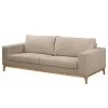 Ars Natura Sofa Darling (3-Sitzer) - Microfaser - Microfaser Tulia: Beige