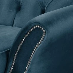 Red Living Sofa Dassel (3-Sitzer) - Samt - Samt Onoli: Marineblau -Wohnzimmermöbel boutique en ligne 1000278199 210715 11324800300 DETAILS P000000001000278199