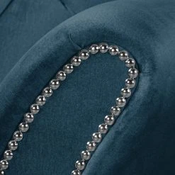 Red Living Sofa Dassel (3-Sitzer) - Samt - Samt Onoli: Marineblau -Wohnzimmermöbel boutique en ligne 1000278199 210715 11324800301 DETAILS P000000001000278199