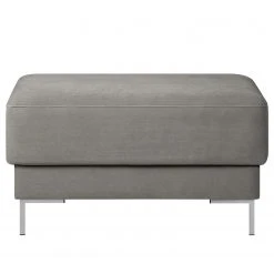 Fredriks Polsterhocker Summer - Samt Vaia: Grau