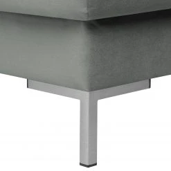 Fredriks Wohnlandschaft Summer Webstoff - Samt Vaia: Grau - Longchair davorstehend rechts / Ottomane links -Wohnzimmermöbel boutique en ligne 1000279791 210730 10324500641 DETAILS P000000001000279791