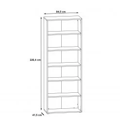 Fredriks Regal Kendrick IV - Weiß / Grau -Wohnzimmermöbel boutique en ligne 1000280683 210813 08154800193 SKETCH DETAILS P000000001000280683 sketch