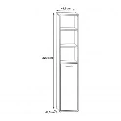 Fredriks Regal Kendrick II - Weiß / Grau -Wohnzimmermöbel boutique en ligne 1000280686 210813 08154900223 SKETCH DETAILS P000000001000280686 sketch