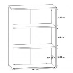 Fredriks Regal Kendrick - Weiß / Grau -Wohnzimmermöbel boutique en ligne 1000280692 210813 08155200263 SKETCH DETAILS P000000001000280692 sketch