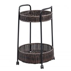 Loftscape Beistelltisch Kasaka - Dunkelbraun / Schwarz